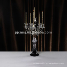 2017 vente chaude Crystal Candelabra pour la décoration de pièce maîtresse de mariage